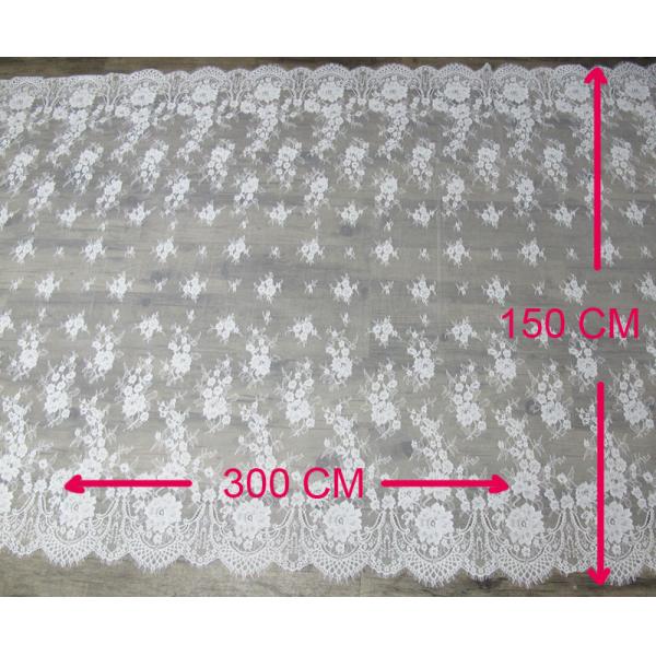 300 * 150 cm Eyelash Lace Trim for Window Curtain , Table Cloth CY-HB0456