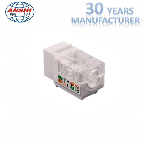 CAT6 CAT6A 90 Degree UTP RJ45 Keystone Jack For Network