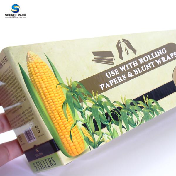 White Cardboard Cigar Packaging Corrugated Paper Packaging Boxes Standing Display For Cigar Pre Roll