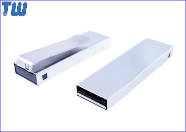 Solid Stainless Metal Tie Clip Usb Pen Drive 64GB for Business Man Easy to Carry