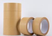 Hot Melt Kraft White Adhesive Tape For Industry Kraft Labels