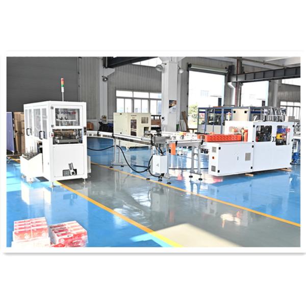 2rows Bag Paper Napkin Packing Machine , 10packs/Min Toilet Paper Making Machine