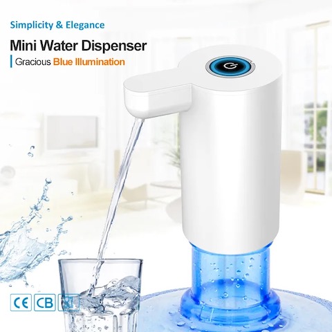 Распределитель насоса бутылки с водой USB перезаряжаемые автоматический для барбекю Outdoors