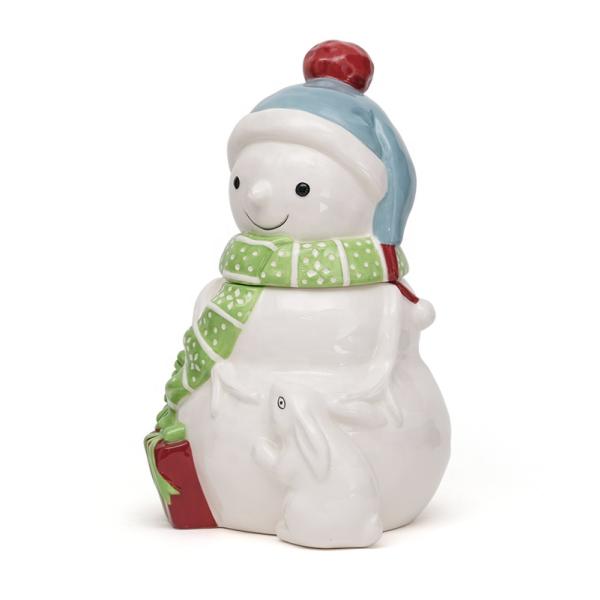 Керамические банки с крышками Рождественские праздники Кухня Кофе Чай Печенье Подарок Керамическая банка 3D Ручная живопись