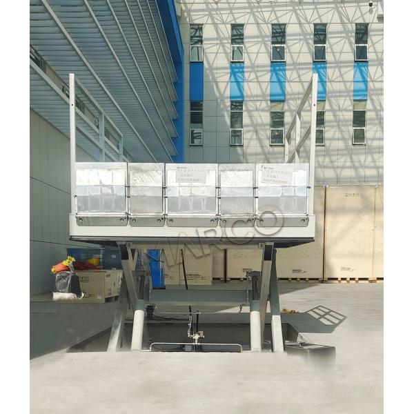Loading Dock Table with Handrail and Loading Flap Driven by Hydraulic 2500x2000mm