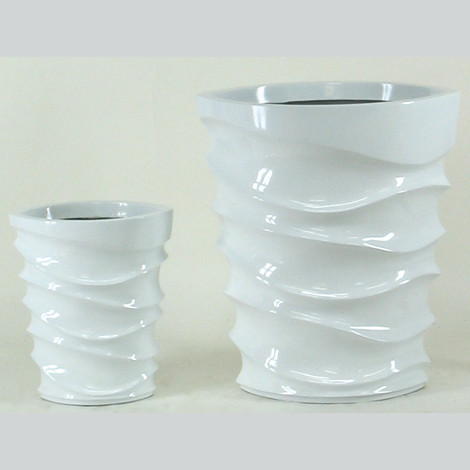 Современные цветочные горшки из стекловолокна для внутреннего и наружного дома