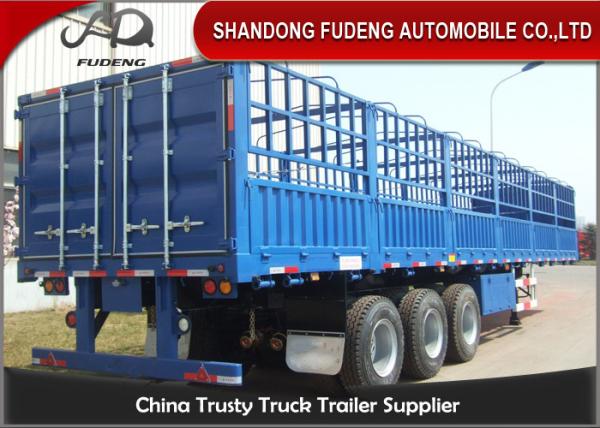 Half bucket side wall semi truck trailer for grain transport sale