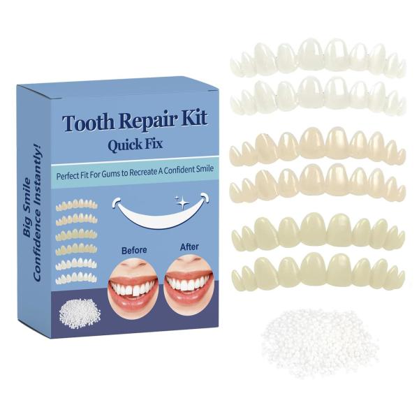 Temporary Tooth Repair Kit Moldable Natural Shade Filling For Missing Or Broken Teeth