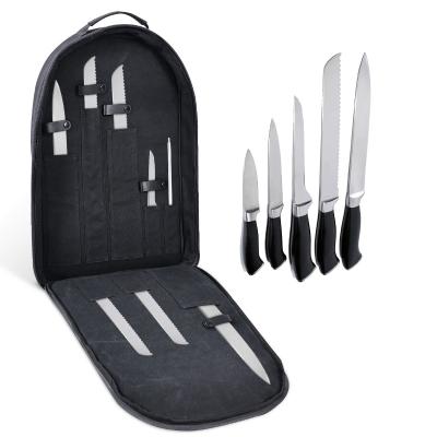 16oz Canvas Backpack Knife Roll Bag Chefs Water Resistant 32x8x52cm