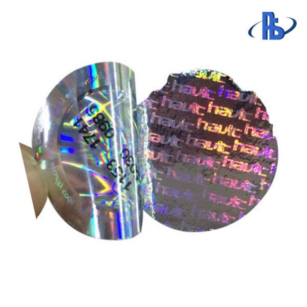 One Time Use Holographic Security Labels Moisture Proof With Serial Number