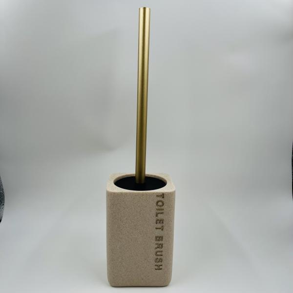 Sand Stone Bathroom Cleaning Product For Household Square Shape Sand Black White Luxury Liquid Soap Dispenser