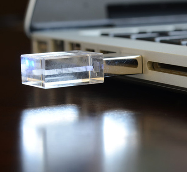Fast Speed Glass Crystal USB Flash Drive 8 ГБ 16 ГБ 4 ГБ Прозрачный USB флеш диск