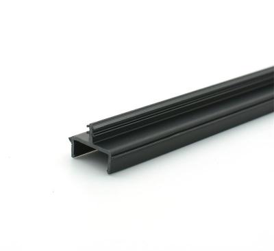 Matte Black Fixed Panel Shower Door Deep U-Channel Profile Plastic Customized