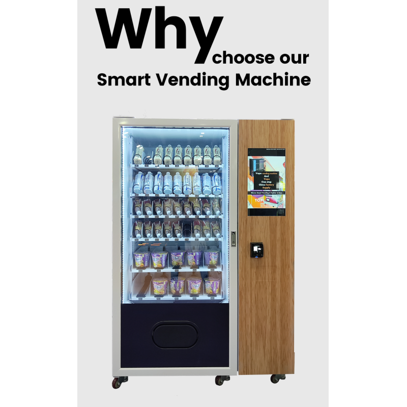 Commercial Frozen Food Vending Machine with Minus 18 to Minus 20 Degree Freezing and Touchscreen Interface for Frozen Product Sales