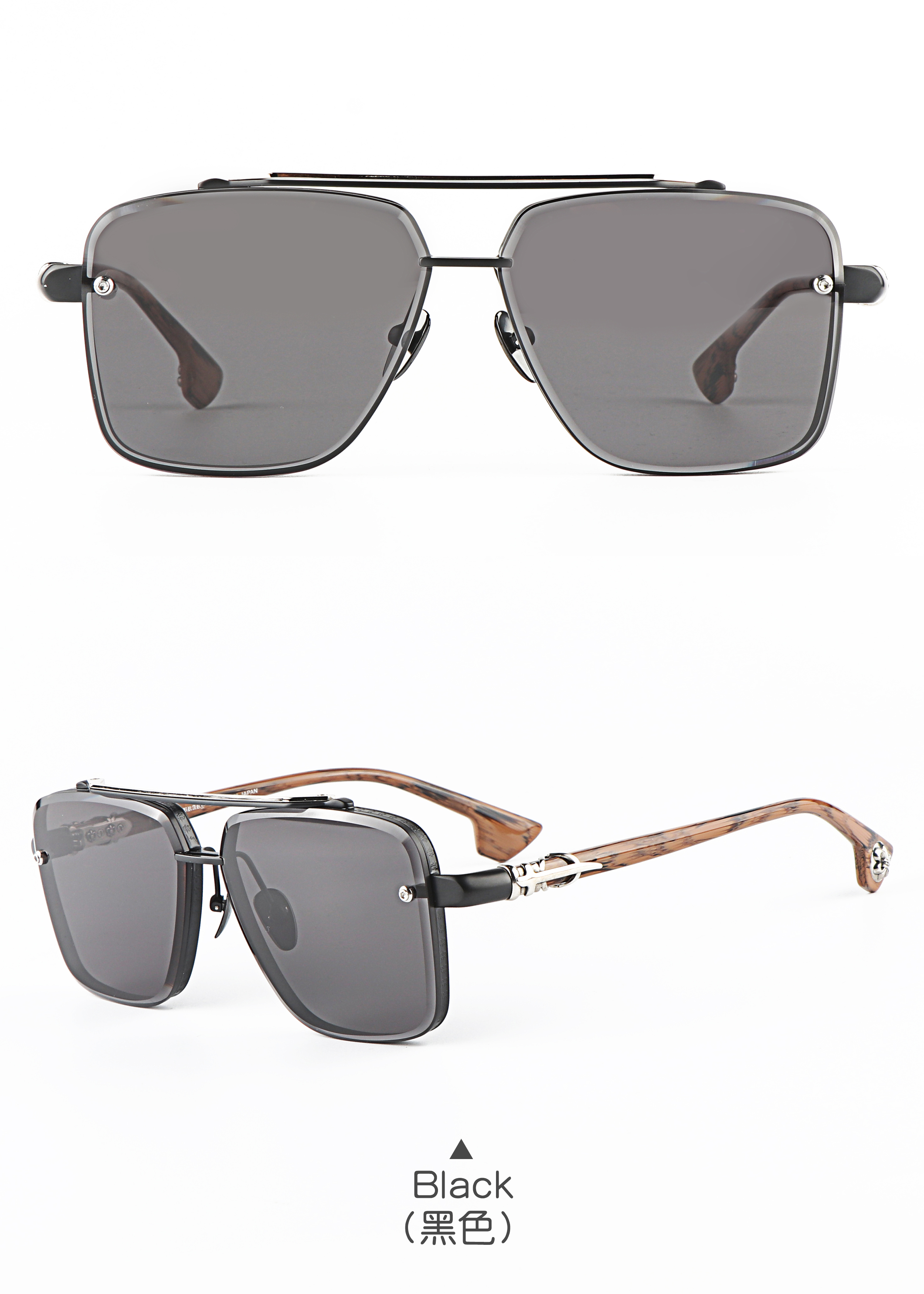 China Wholesaler 2025  New Oversized Special Uv protection Women Men pilot Designer Premium Parties Eyewear Side logo Sunglasses