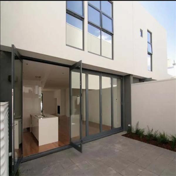 Minimalist Design Waterproof Aluminum Alloy Casement Doors For Swing Opening Method