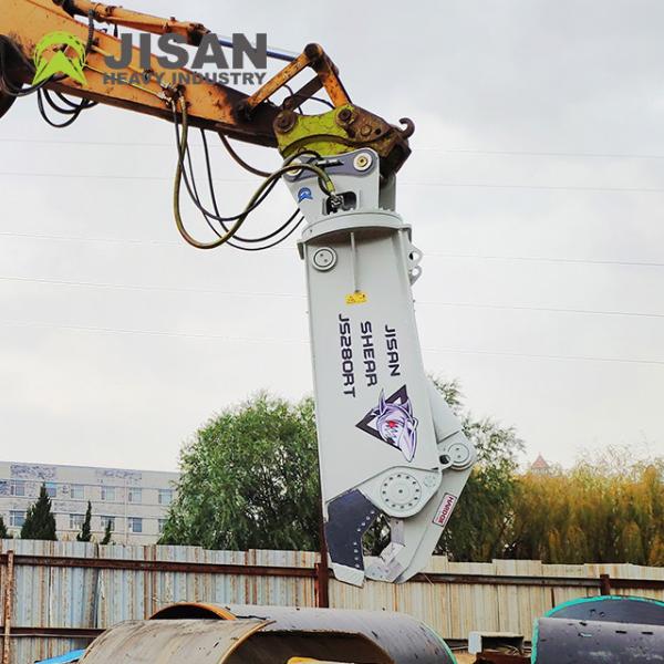 Demolition Equipment Sk460 Excavator Hydraulic Shear To Cut Iron Steel