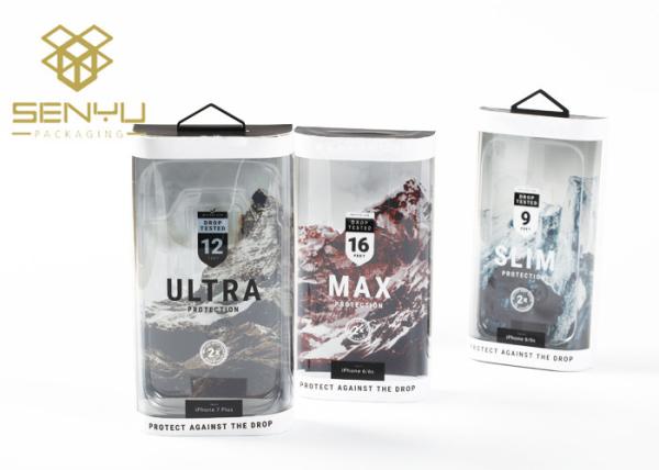 Plastic Mobile Accessories Packaging Box / Custom Phone Case Packaging