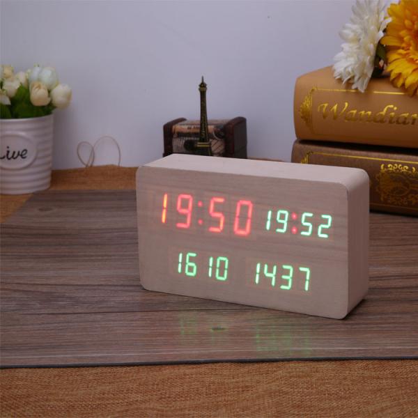 Islamic LED Azan Clock speaker on the table with TF Card 8 GB