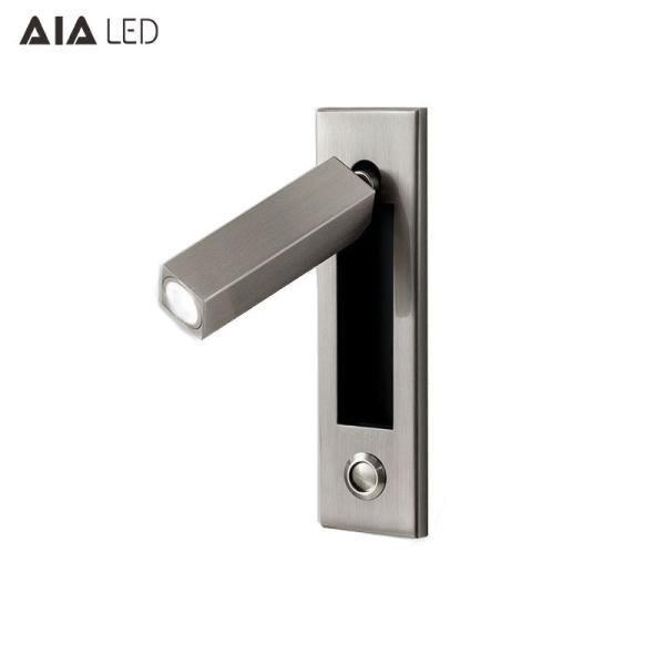 Modern Nordic hotel project reading wall lamp LED 360 degree rotating adjustable bedside LED wall light European quality