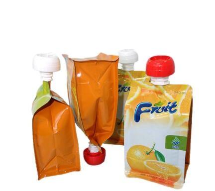 Custom Logo Printing Fancy Stand Up Plastic Fruit Juice Jelly Beverage Packaging Pouch Cheer Pack With Spout