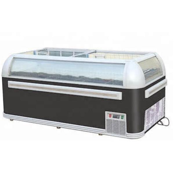 1000Л раскрывают верхнее мясо и удят глубокий замораживатель дисплея для супермаркета