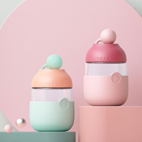 Children's Small 16 Oz Glass Beverage Bottles For Water Drinking