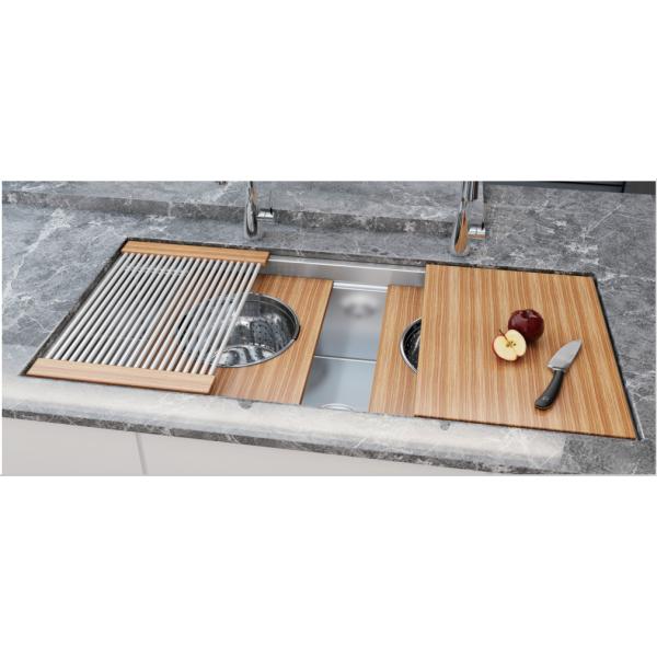 Кухонные раковины нержавеющей стали 40 дюймов роскошные, кухонная раковина Драйнер двойника Ундермоунт