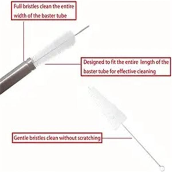 304 Stainless Steel Silicone Drip Oil Seasoning Tube for BBQ Turkey Needle in Balck