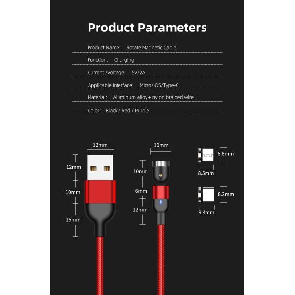 Магнитный кабель заряжателя USB