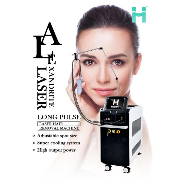 Powerful 1064nm Alexandrite and 755nm Laser Hair Removal Equipment for All Skin Types