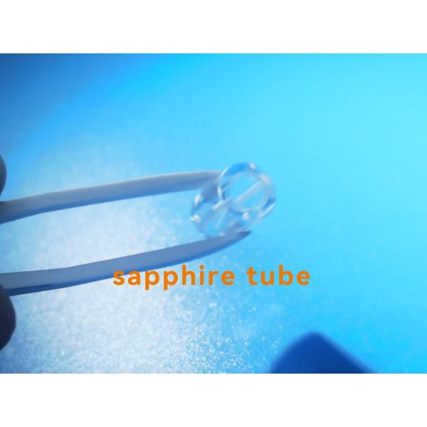 Al2O3 Polished Sapphire Glass Tube Customzied Size With Groove