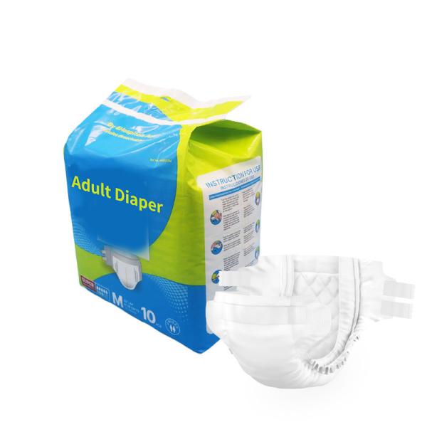 Couches pour adultes hypoallergéniques avec indicateur d'humidité et ceintures élastiques (20 couches/emballage)