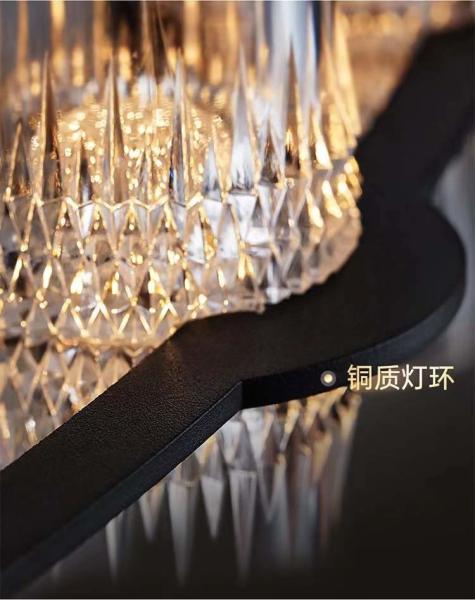 LED Indoor Decorative Crystal Chandelier Modern Light Luxury Hotel Pendant Lamp 40W 52W 66W 92W 120W175W