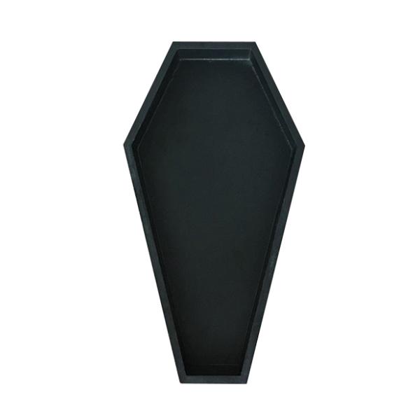 Unfinished Wood Coffin Box for Customized Plain Black Gift and Cosmetics Packaging