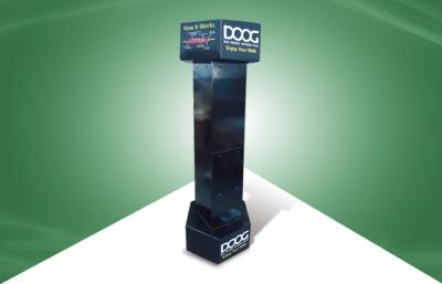 Revestimento uv Eco 100% da exposição de gancho do cartão da mostra lateral do preto seis - amigável