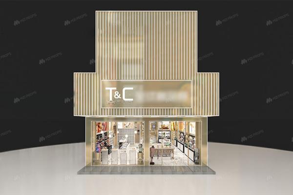 Diseño de pantalla cosmética para muebles de exhibición de tiendas personalizados
