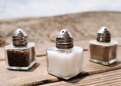 Conjunto de agitação de condimentos de 3 peças de 17 ml de capacidade com opção de personalização para as necessidades de tempero