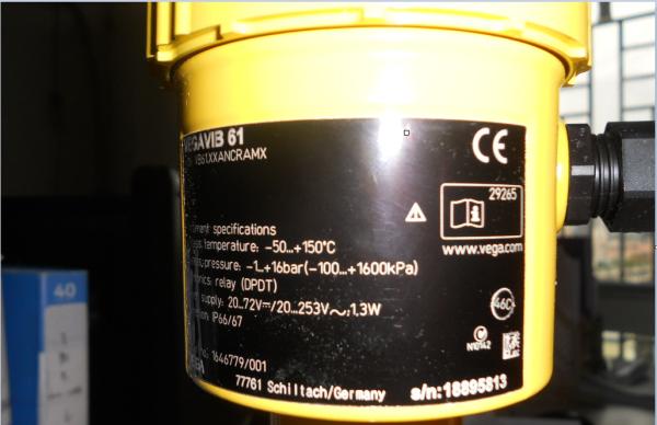 61 VEGA Level Meter For Granular Bulk Solids  VB61.XXANCRAMX