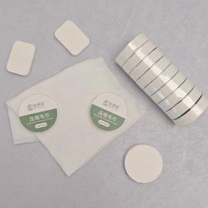 OEM ODM Une seule fois comprimé serviette faciale non tissée Viscose de bambou