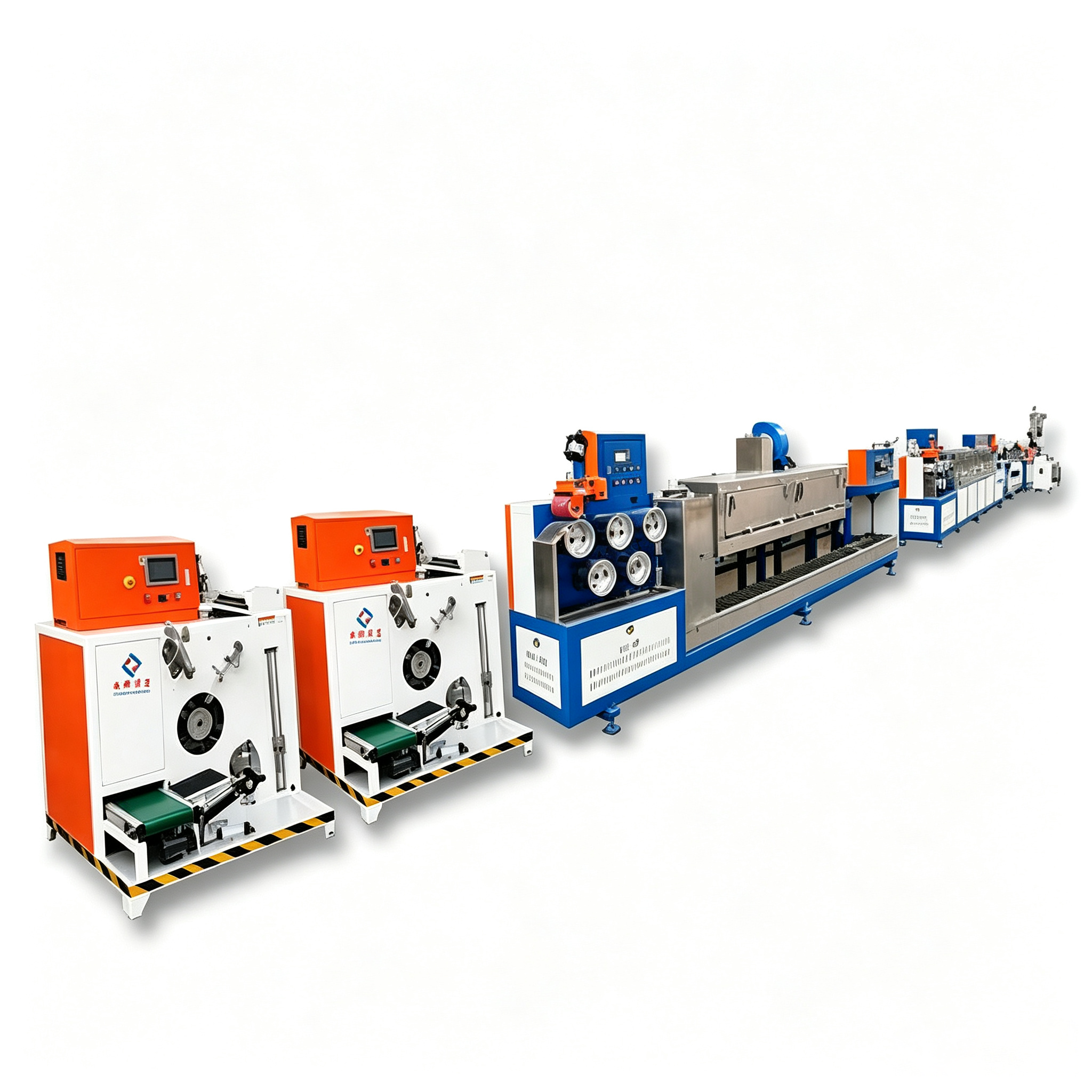 PLC Control Plastic Strap Production Line Automatic PP Strapping Roll Making Machine