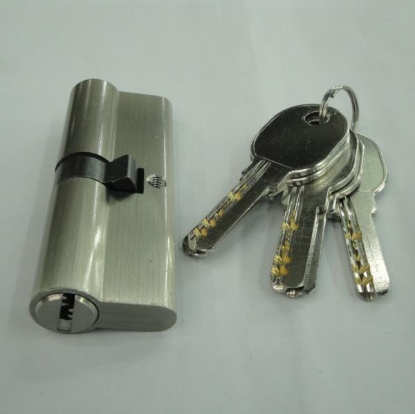 80mm(40*40) Euro Profile Double Brass Cylinder with 5 brass computer keys SN color