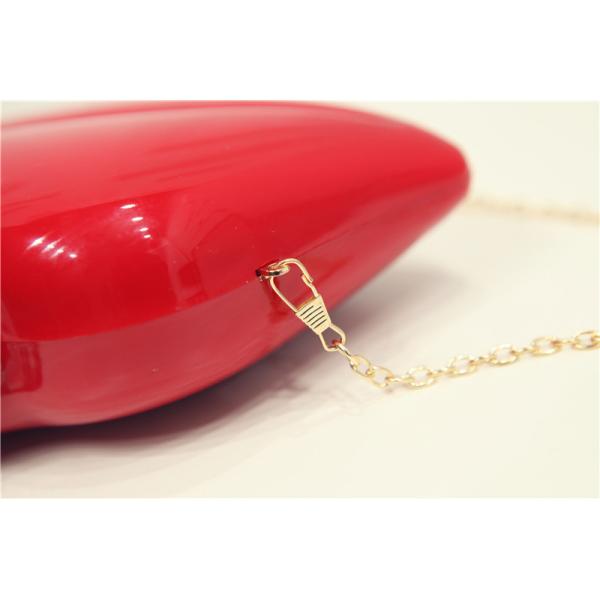 2016 new lady lips lip-shaped acrylic evening bags Shoulder Messenger mini