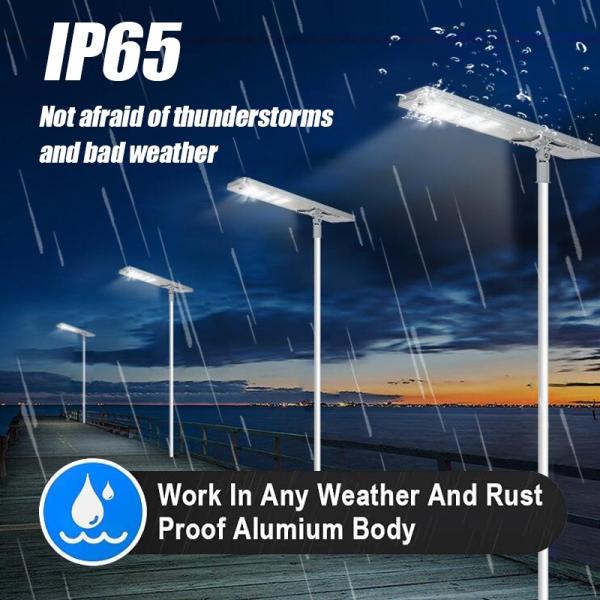 Integrated Cold White 200W Mono-Crystalline Silicon Solar Light-emitting Diode Street Lamp