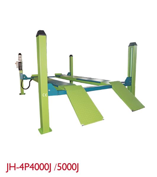 Drip Trays Four Post Vehicle Lift Height 1700mm Single Point Lock Release