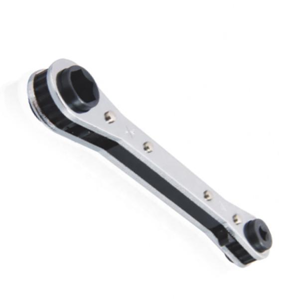 Silver Refrigeration Ratchet Wrench Double Ratchet Ring Spanners CT - 123L