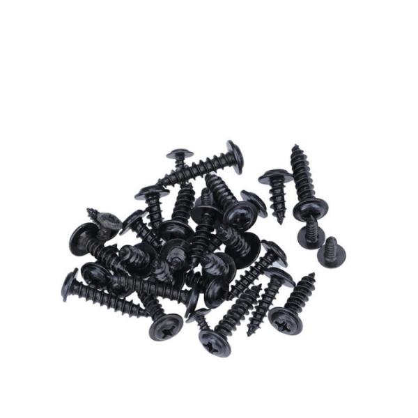 Нержавеющая сталь Чёрный цинк Пост для стирки голова самонажатие лист металлический винт с воротником