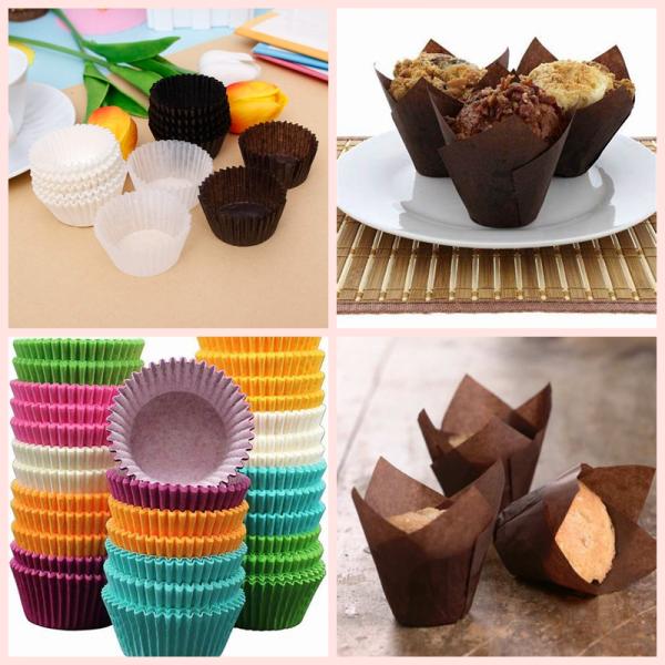 40gsm Food Grade Cupcake Liner Muffin Cake Paper Coffee Color