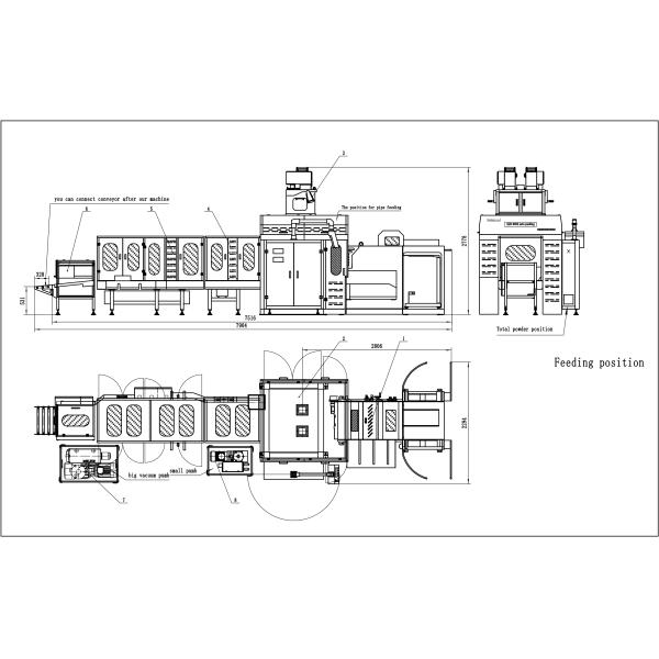 Упаковка зерна вакуума ISO полностью автоматическая подвергает 10kg 600 сумки механической обработке/h