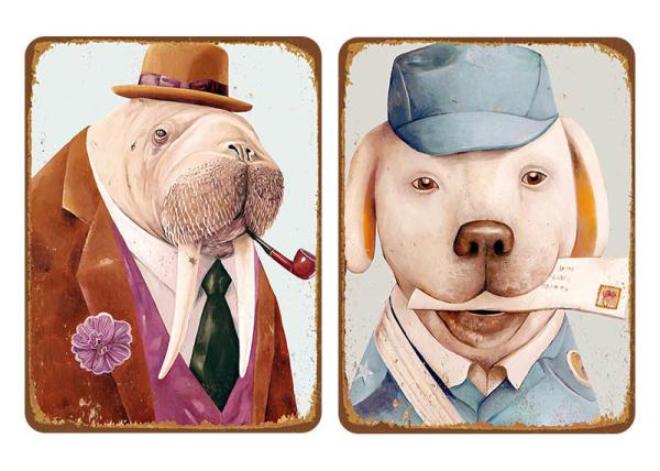 Customization Daily Household Items A4 Size Iron Plate Bedroom Wall Painting